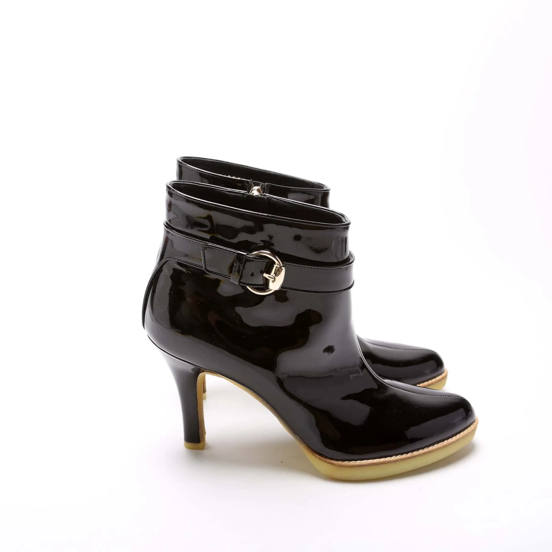 163372 Patent Ankle Booties Size 37.5