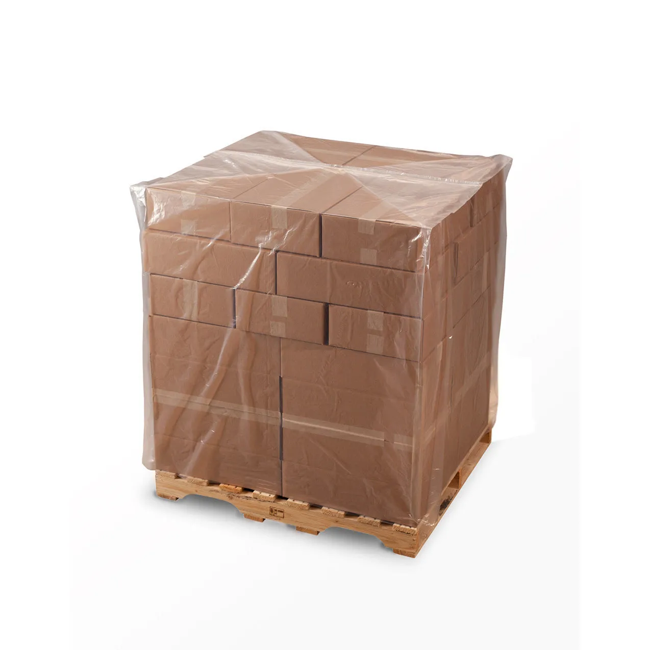 32" x 28" x 60" x 4 mil Clear Eco-Manufactured Plastic Pallet Top Covers (Roll of 65)