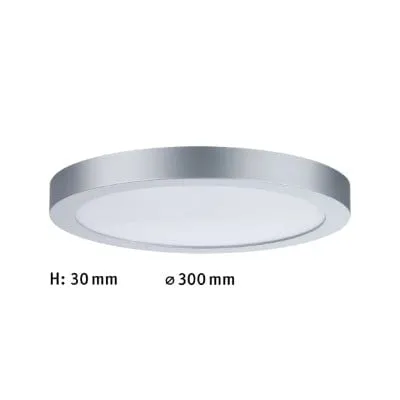 Abia Round LED Panel 300mm Neutral White - Chrome