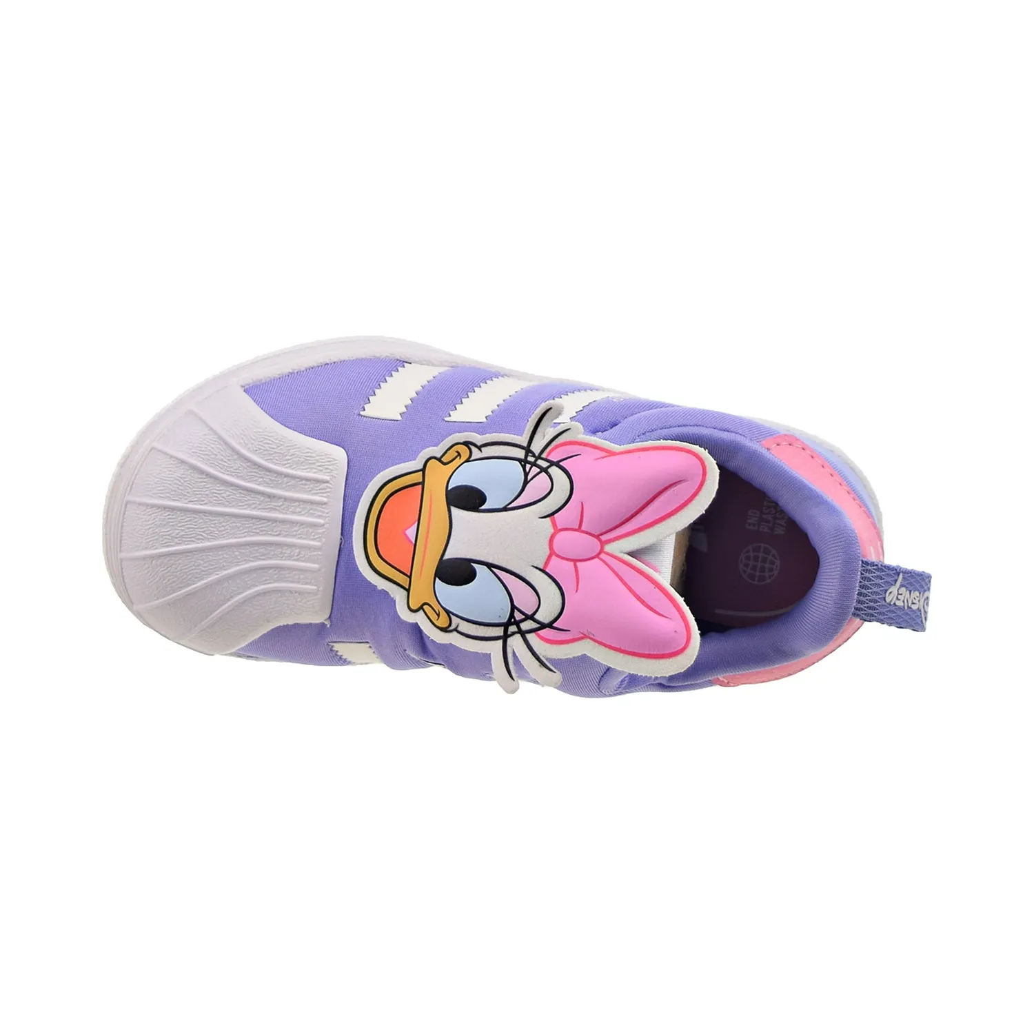 Adidas Disney Superstar 360 "Daisy Duck" Little Kids' Shoes Cloud White-Purple