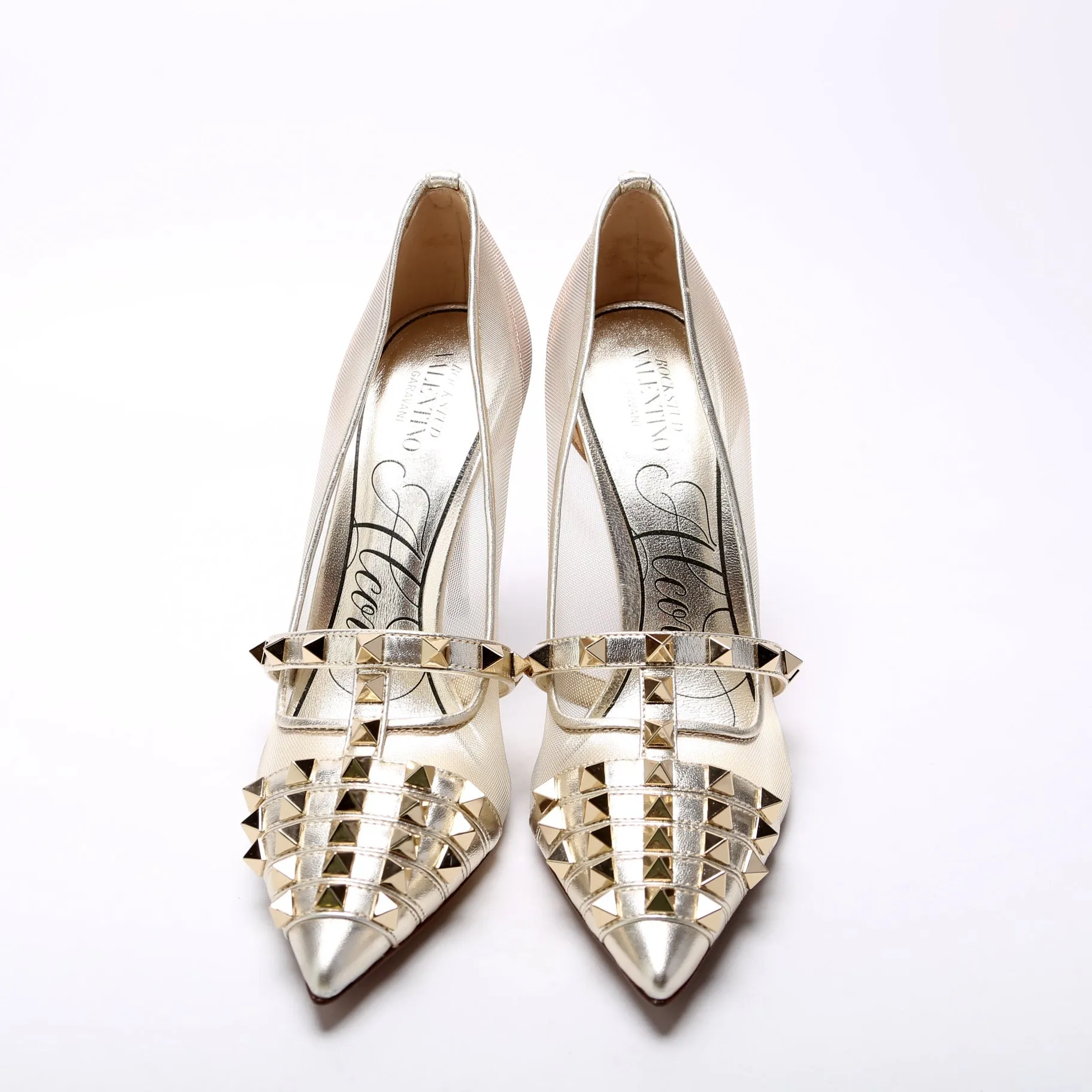 Alcove Rockstud/Mesh Pumps Size 36