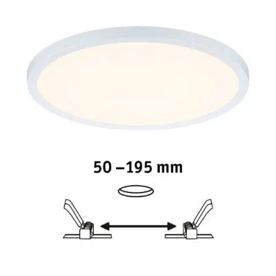 Areo VariFit Round LED Recessed Panel 230mm 3 Step Dim To Warm - White