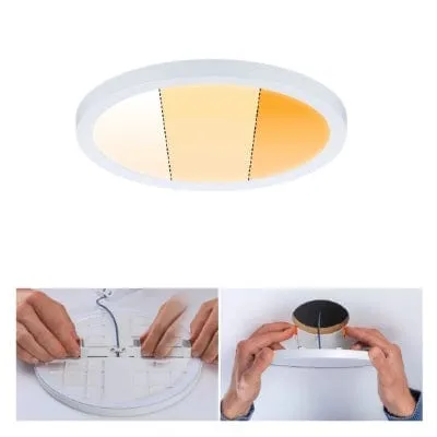 Areo VariFit Round LED Recessed Panel 230mm 3 Step Dim To Warm - White