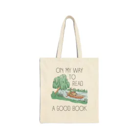 Book Lover Frog Tote Bag