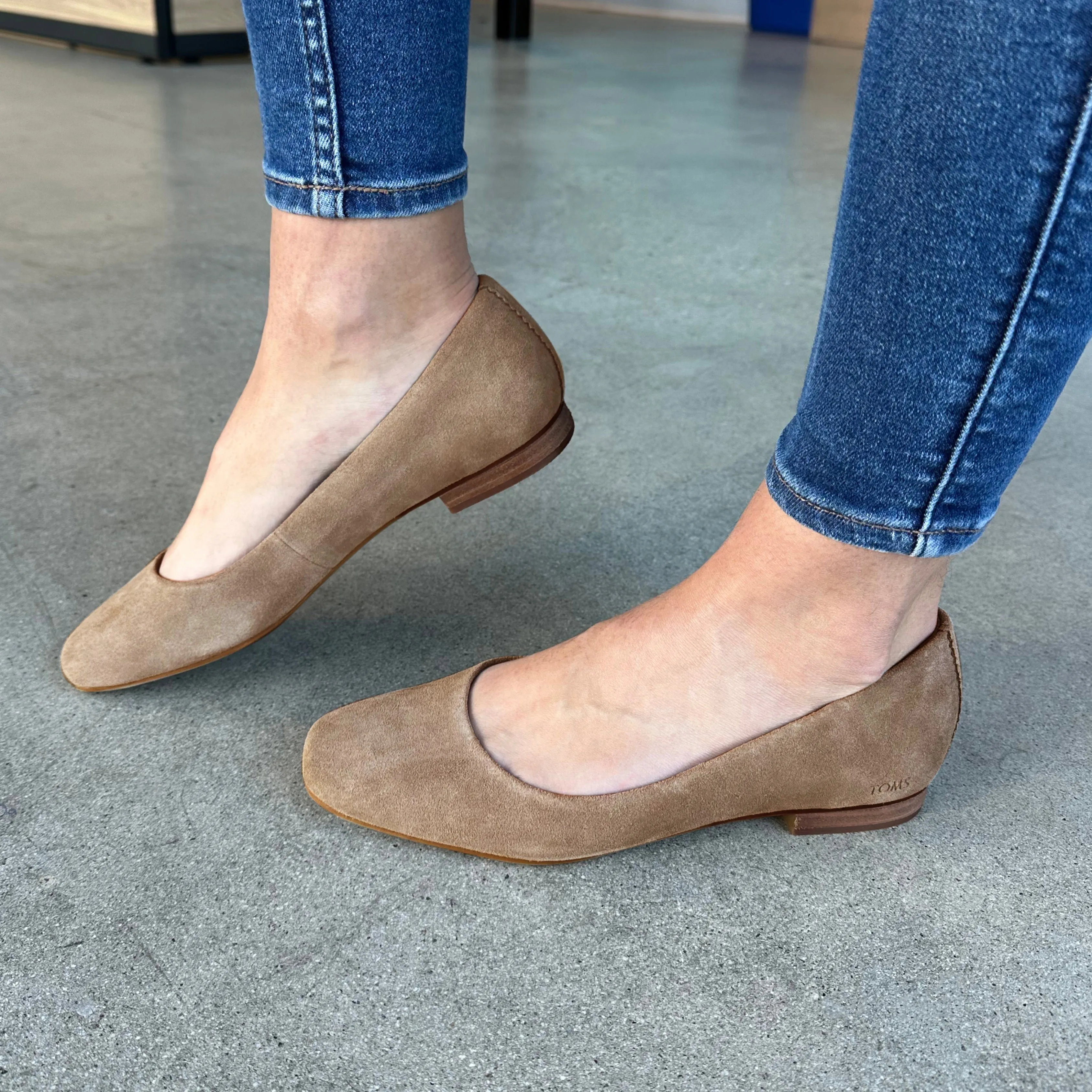 Briella Ballet Flat - Dune Suede