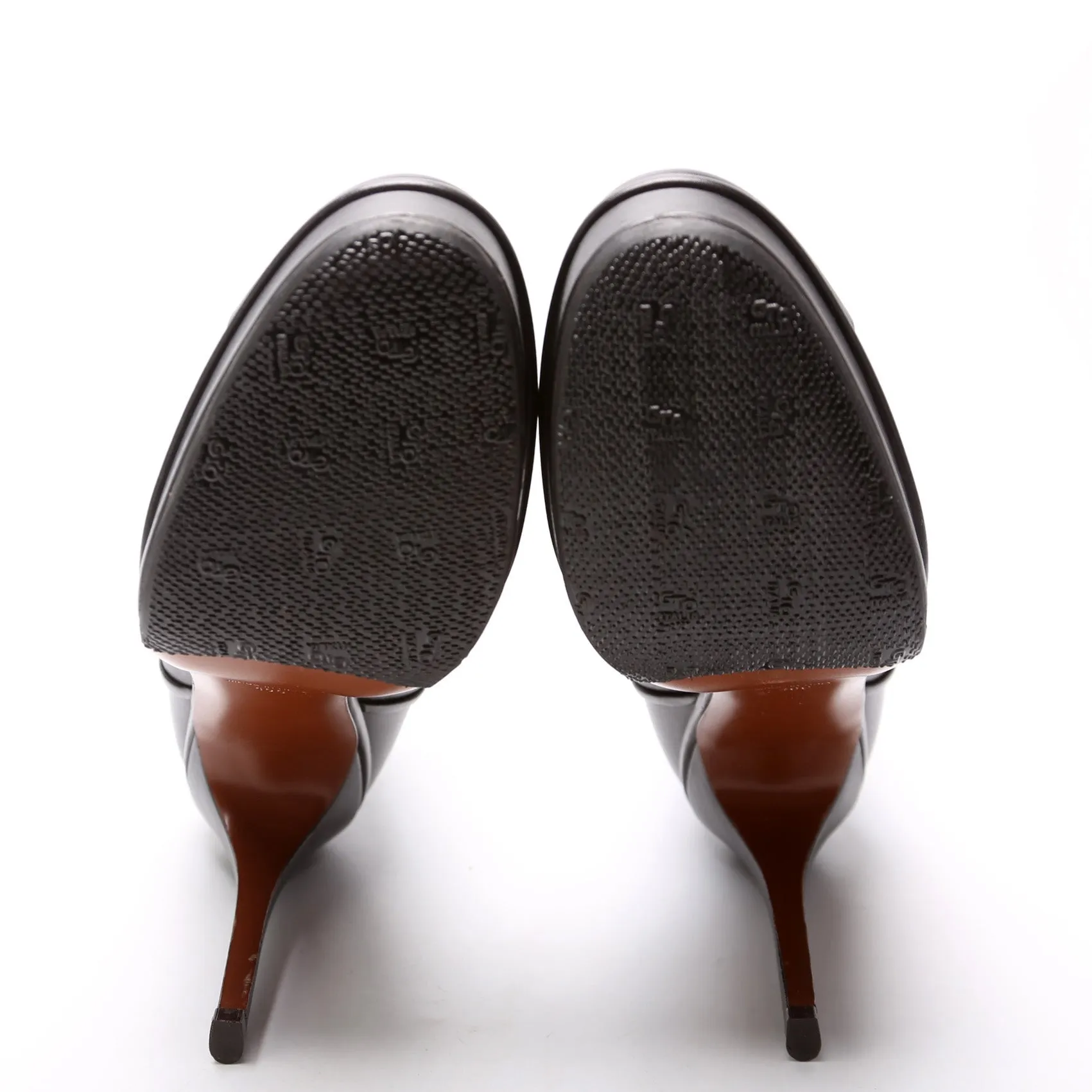 Cap Toe Leather Booties Size 40
