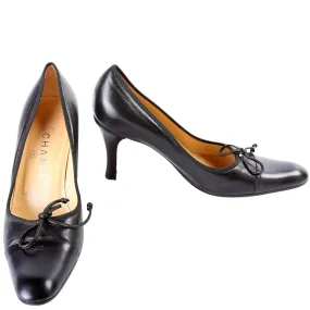 CC Pointed Toe Leather Pumps Size 39