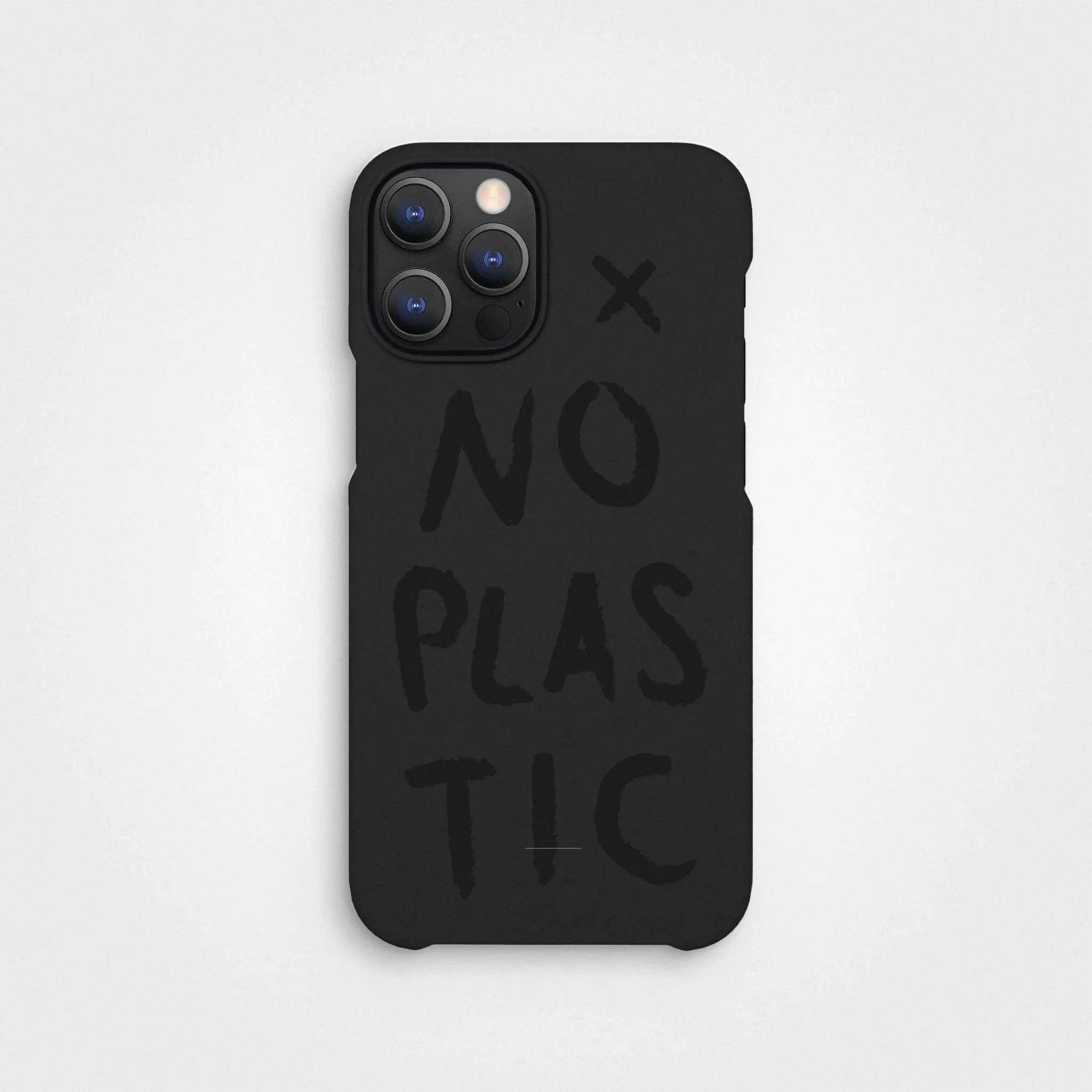 Charcoal Black No Plastic Phone Case & Screen Protection Bundle | Free Cable worth €30