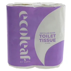 Ecoleaf Recycled Paper Toilet Tissue - 4 Rolls