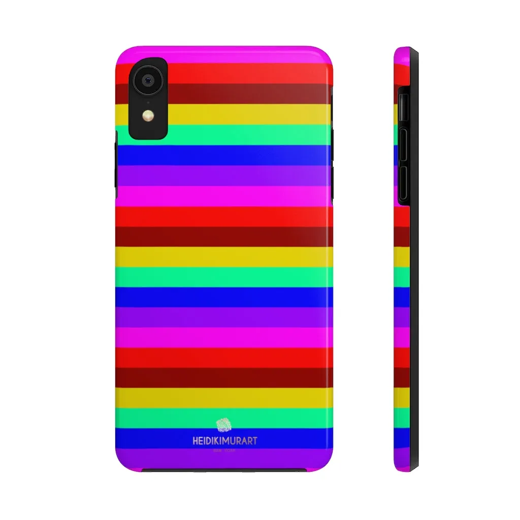 Gay Pride Colourful iPhone Case, Bright Case Mate Tough Samsung Galaxy Phone Cases