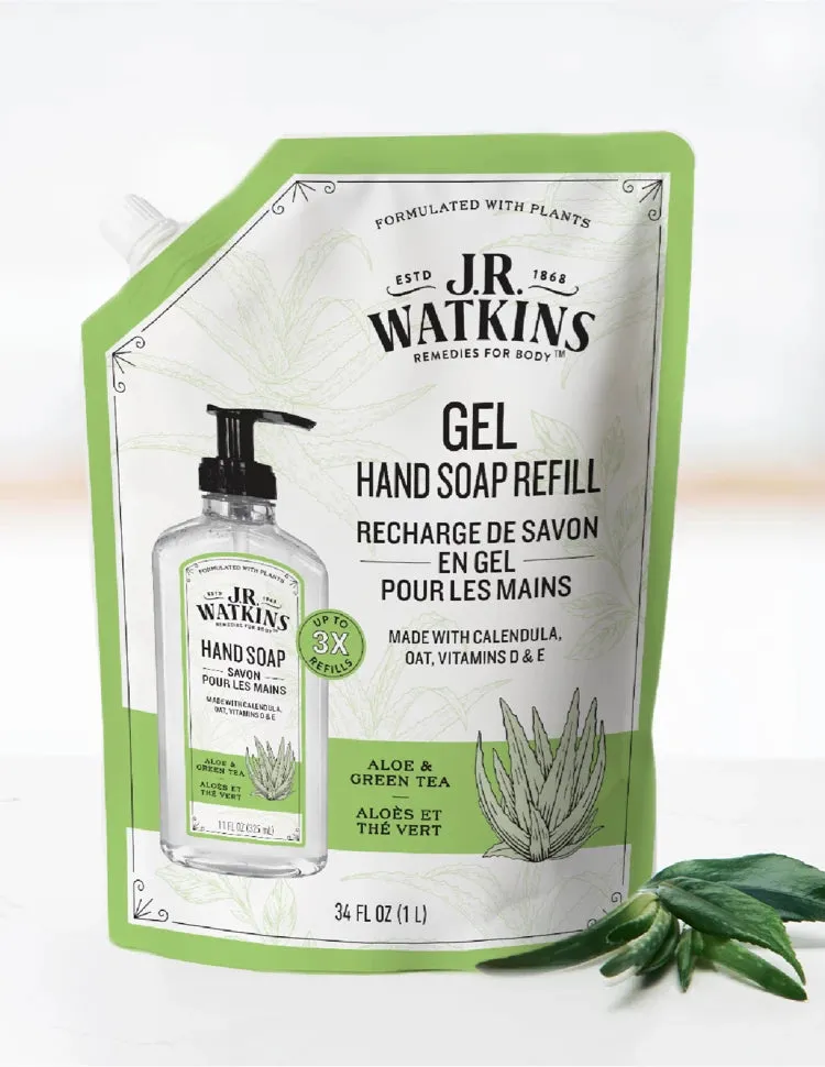 Hand Soap Gel Aloe & Green Tea 34floz Refill