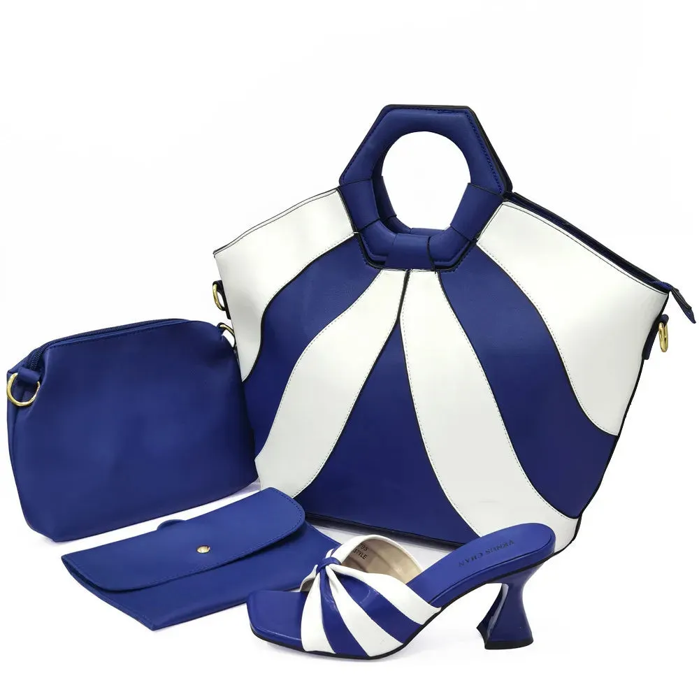 Italian latest design handbag and shoe set