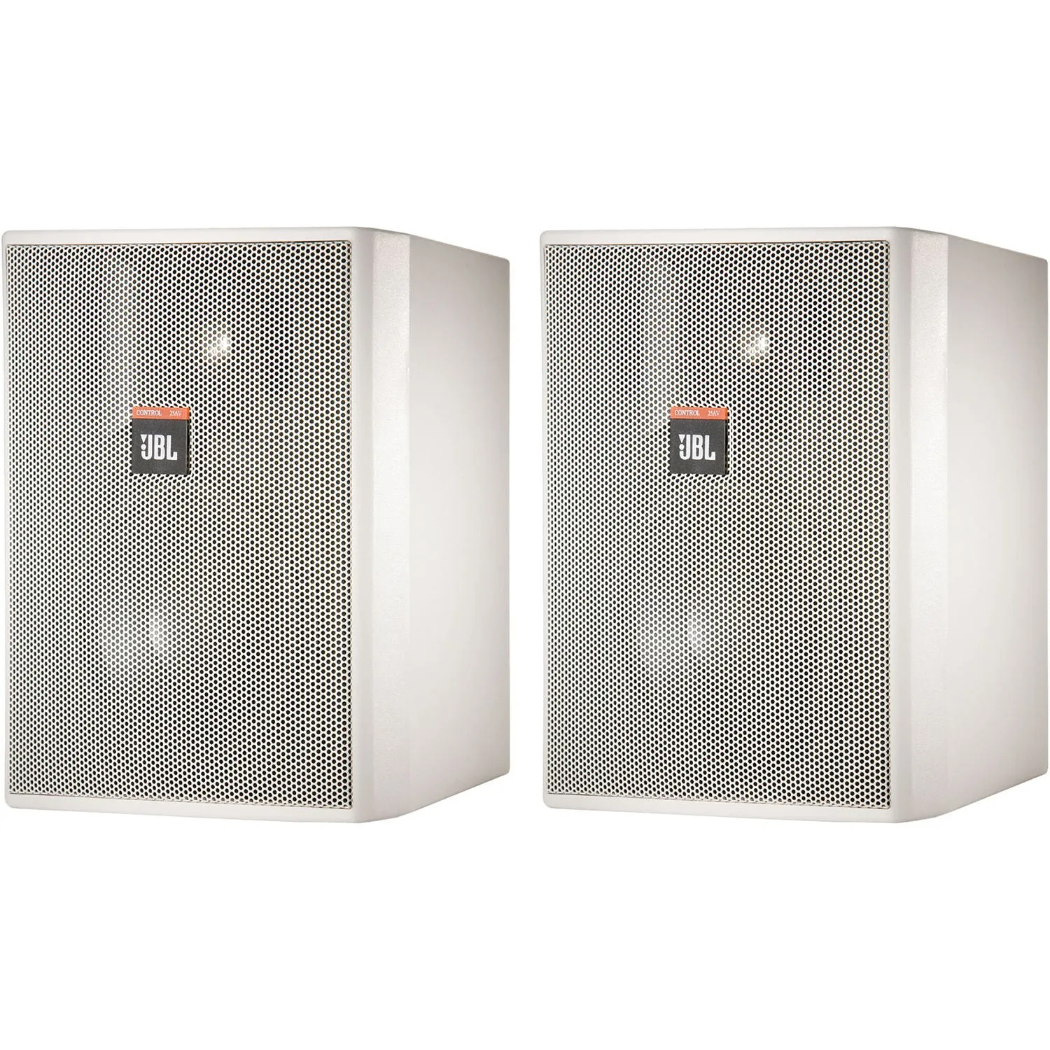 JBL C25AV-LS-WH Monitor for Fire Alarm and Communication Systems (Pair, White) - 5.25"