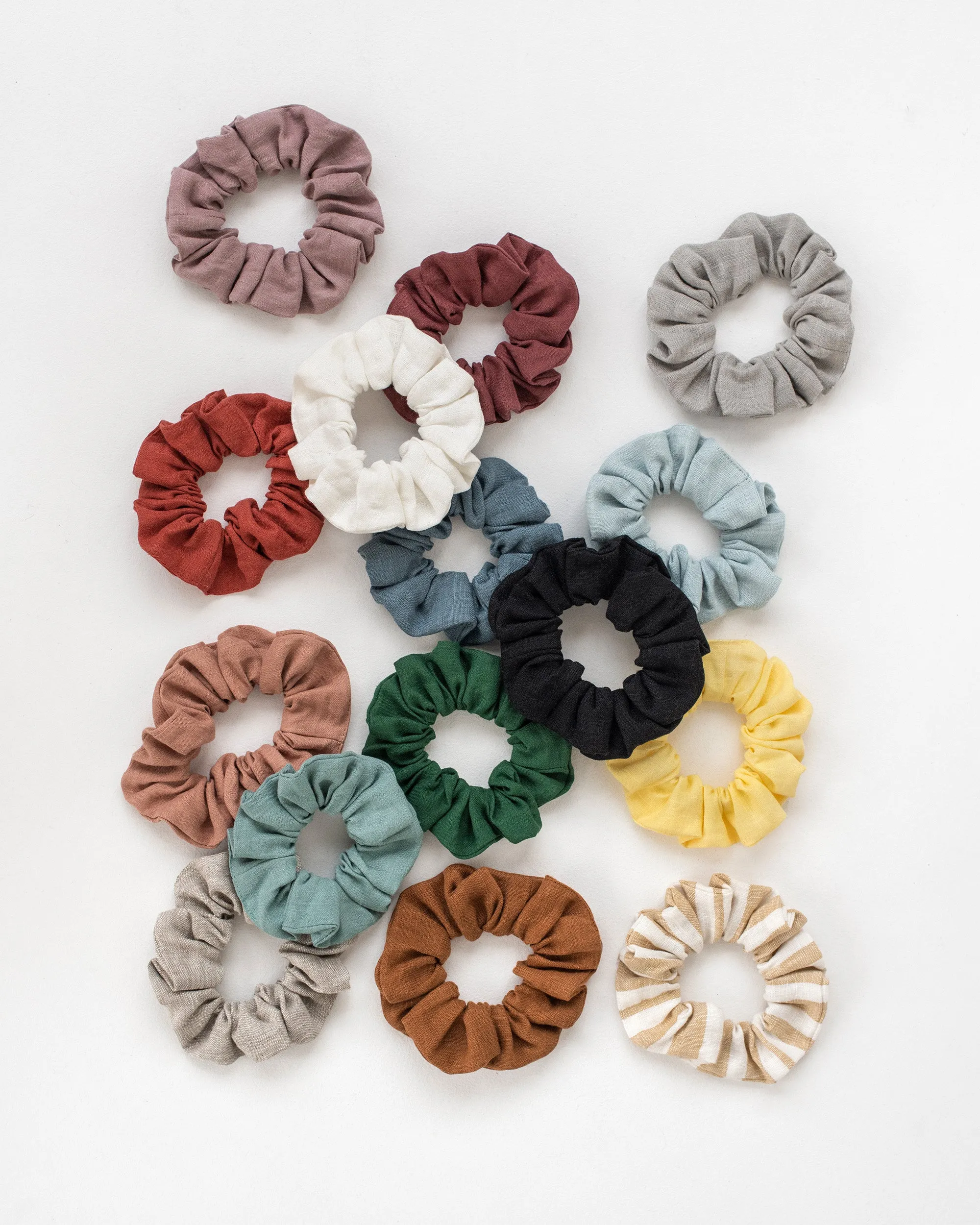 Linen scrunchie set (3 pcs)