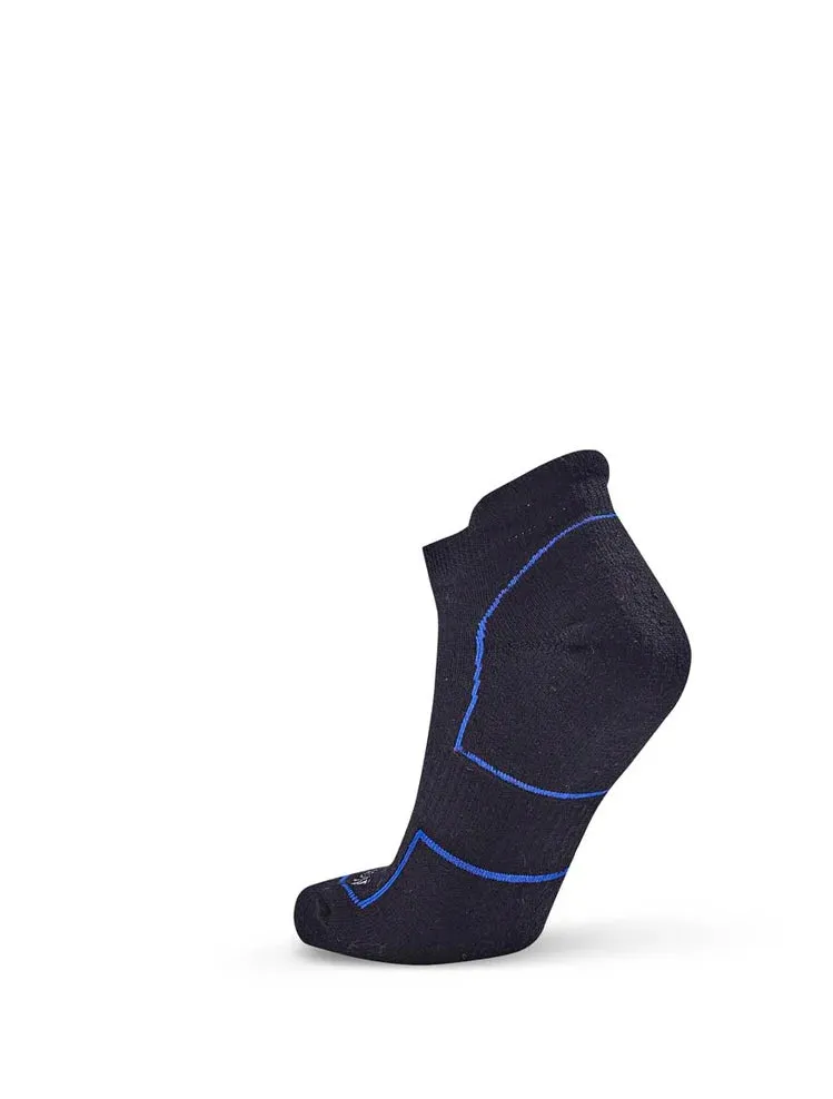 Multisport Running Wool Ankle Socks in Black