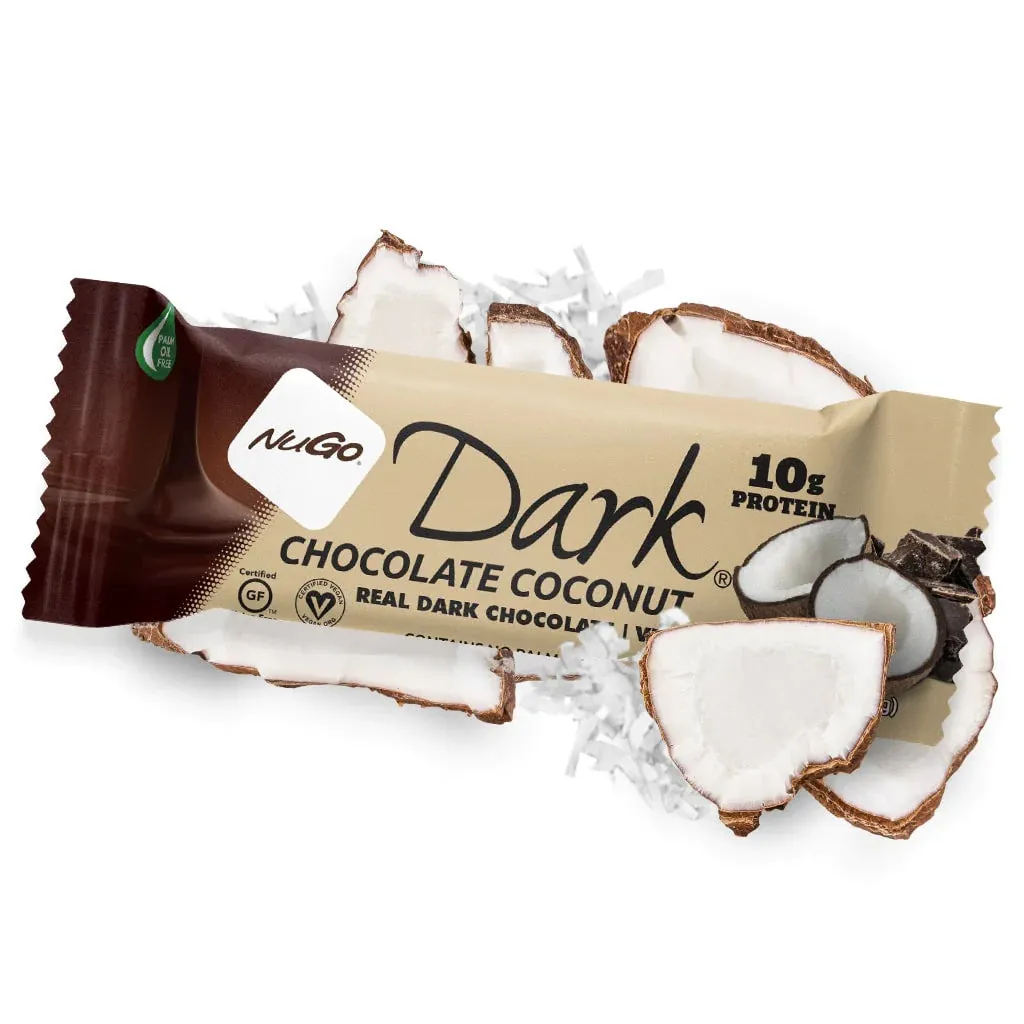 NuGo Dark Chocolate Coconut High Protein Snack Bar 50g