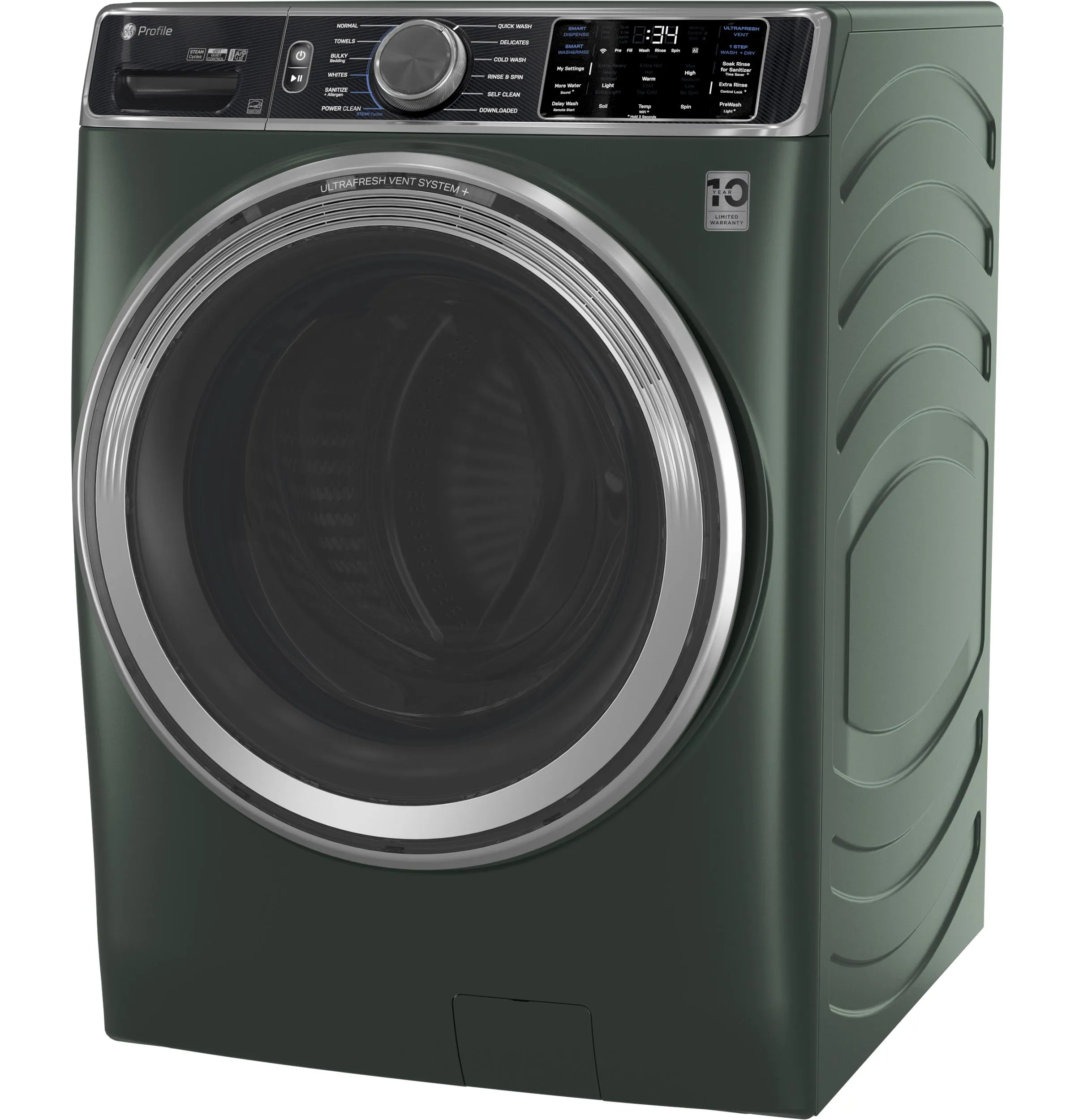 PFW955SPWGN GE Profile™ 5.5 cu. ft. Capacity Smart Front Load ENERGY STAR® Steam Washer with UltraFresh Vent System  and Smart Wash & Smart Rinse
