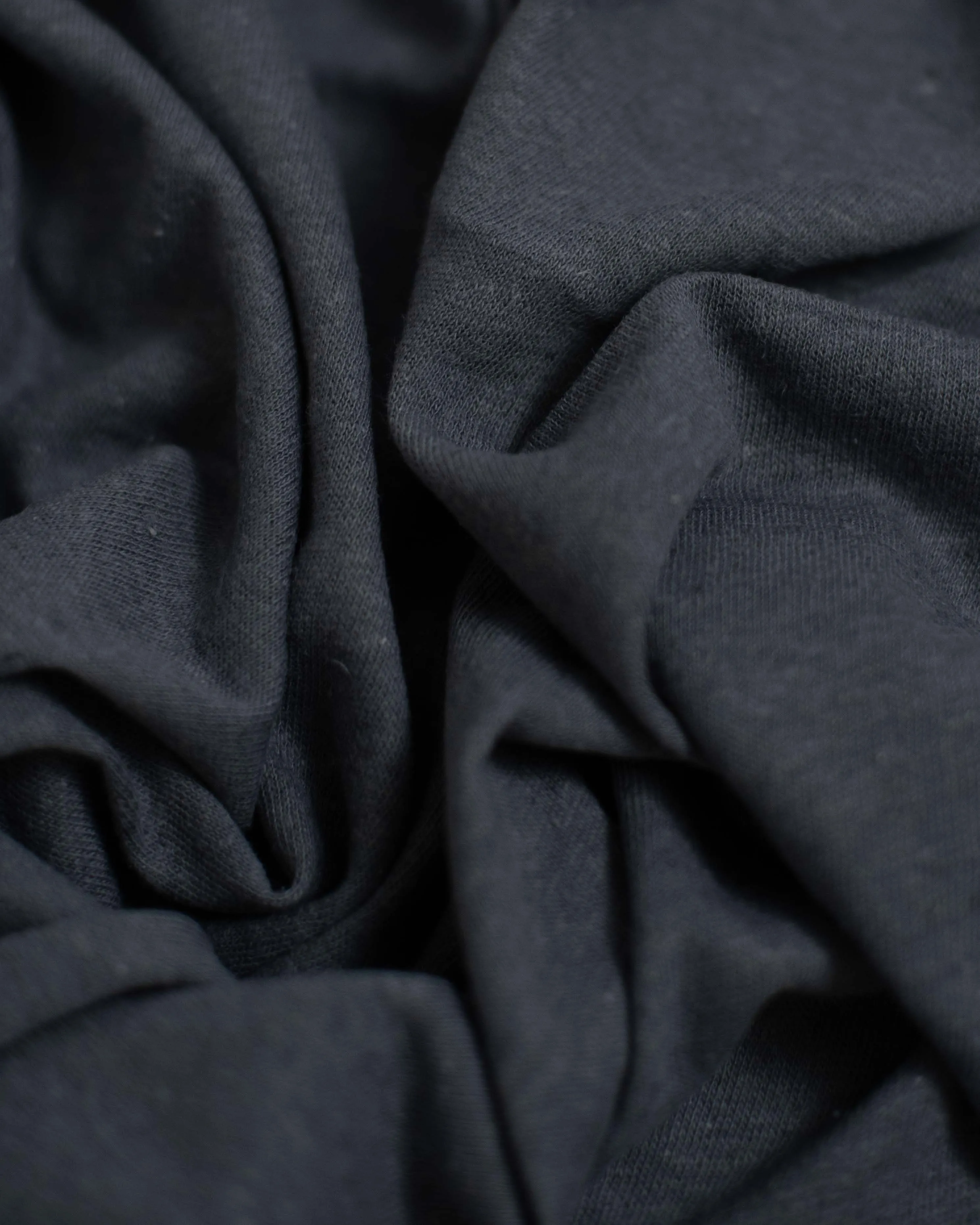 Slate Blue Cotton & Linen Jersey