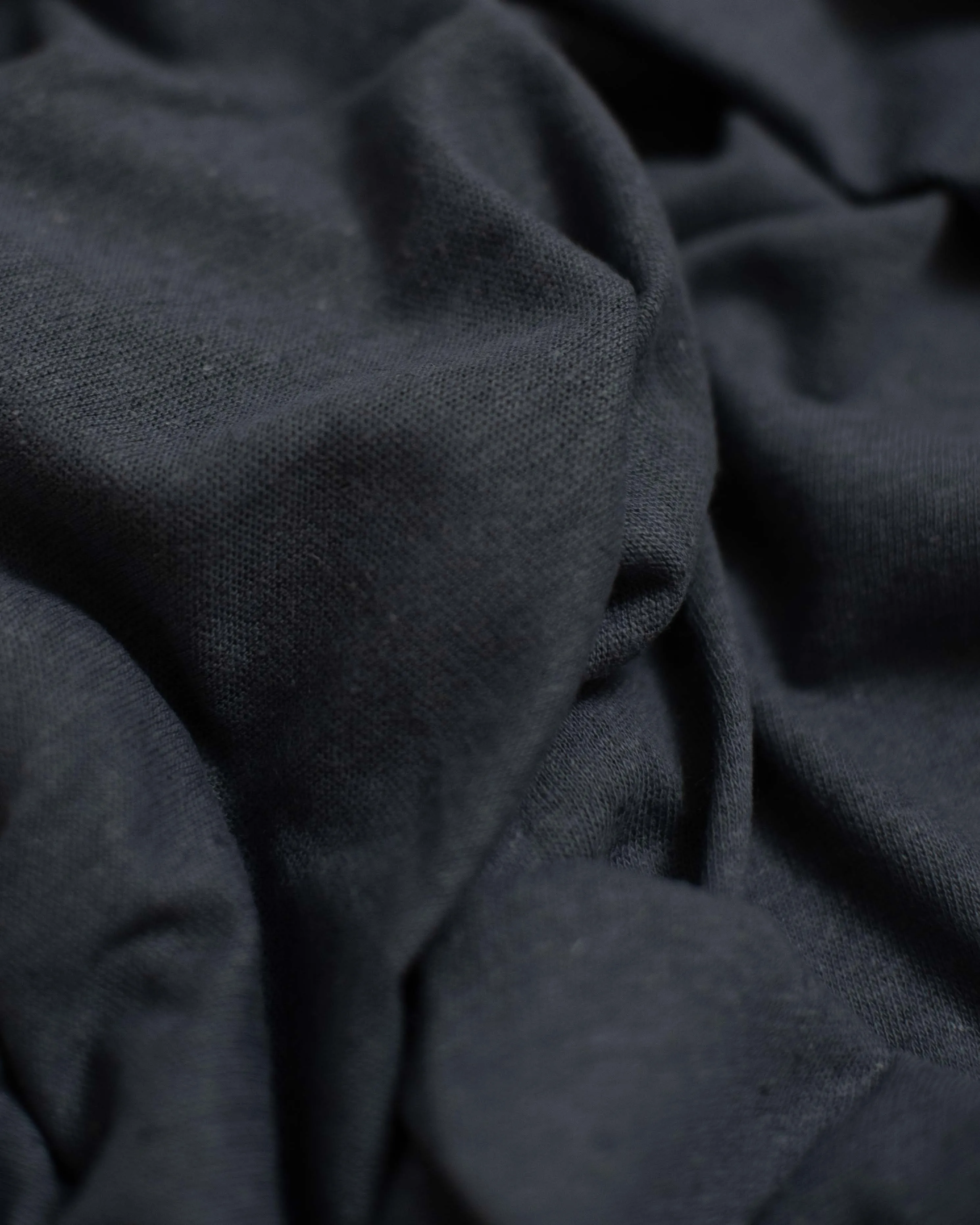Slate Blue Cotton & Linen Jersey
