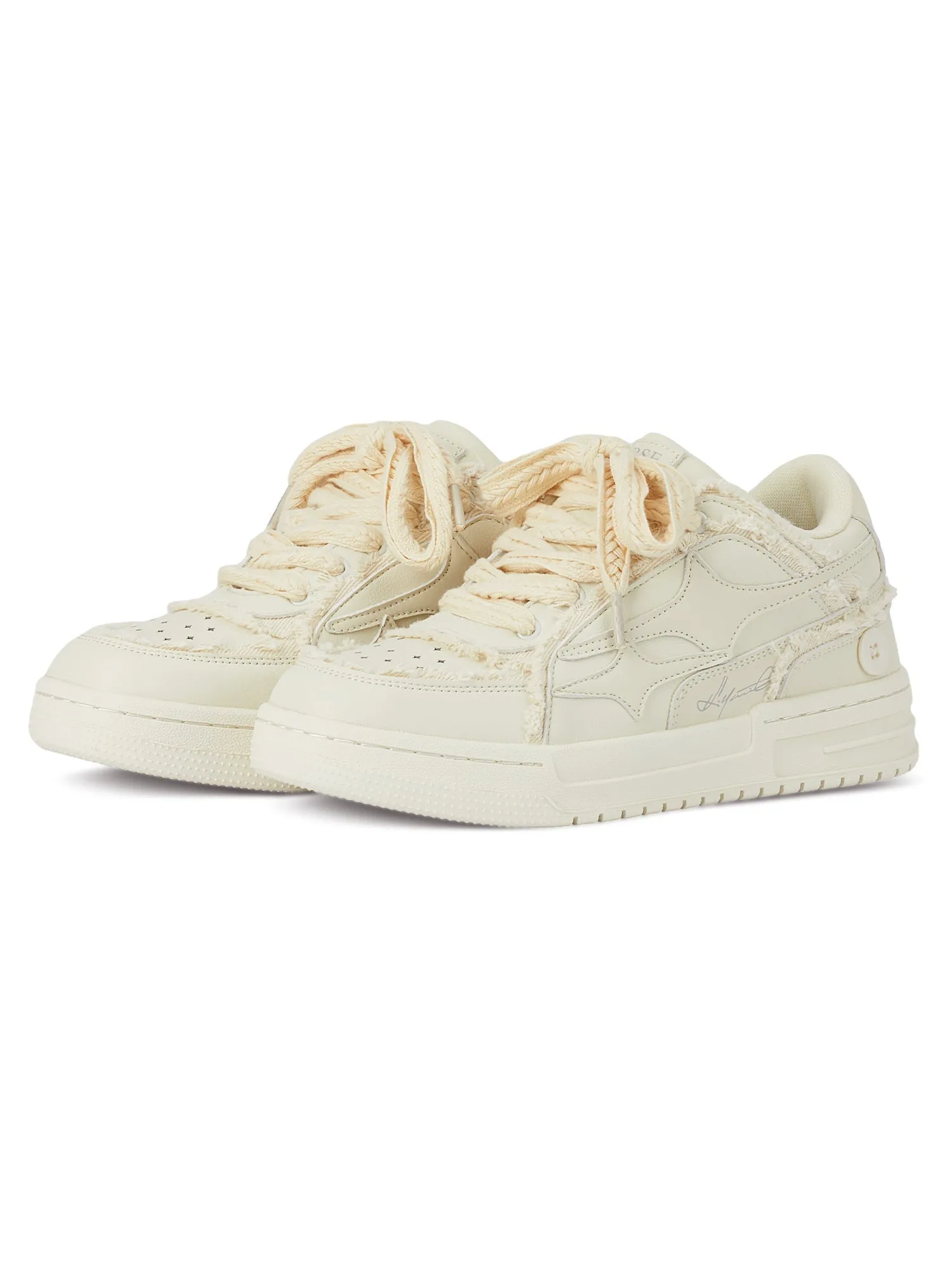 Sneakerhill Casual White Board Shoes - 1466