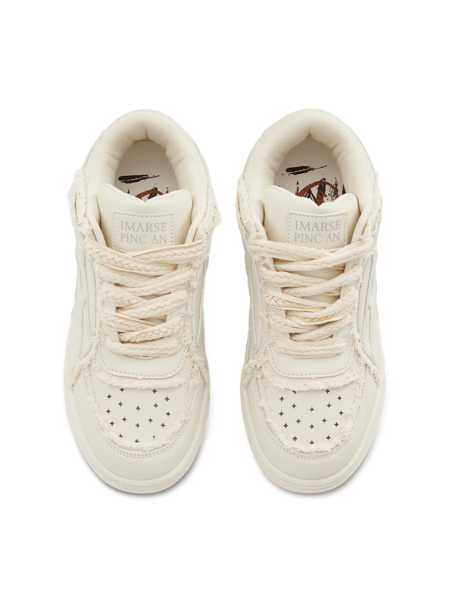 Sneakerhill Casual White Board Shoes - 1466