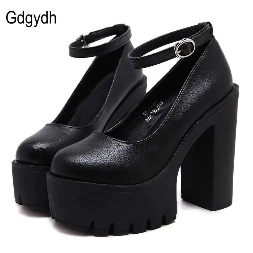 Spring autumn casual high-heeled shoes