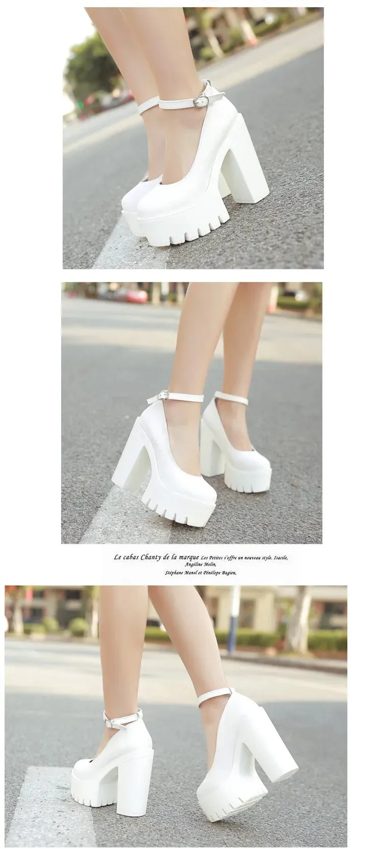 Spring autumn casual high-heeled shoes