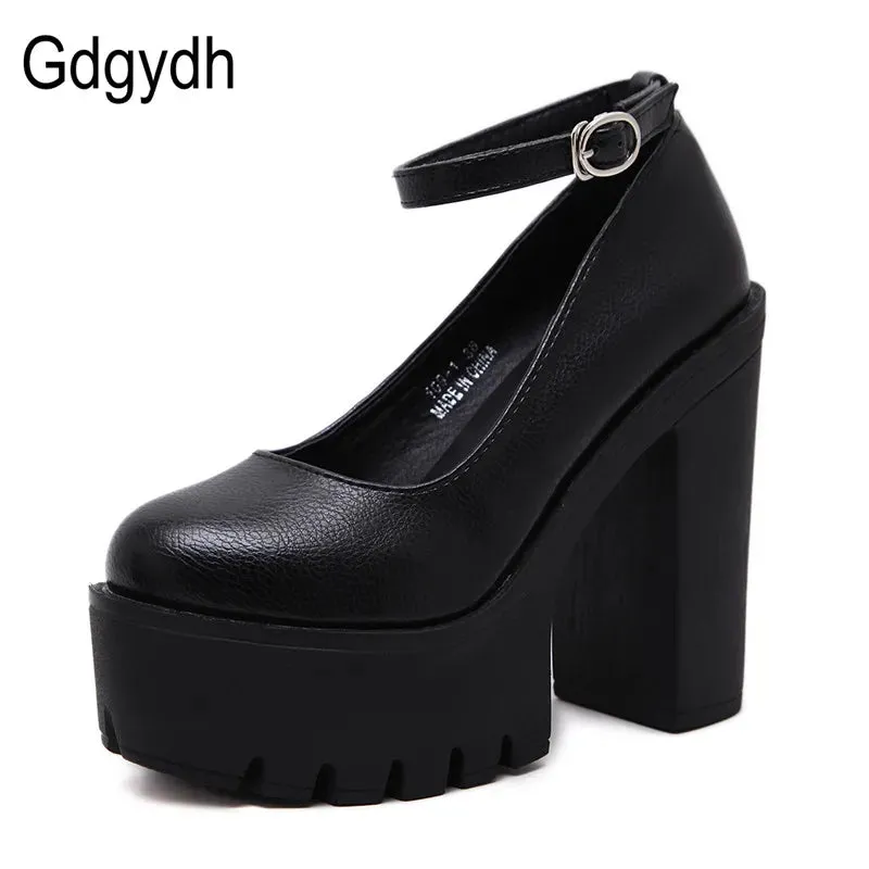 Spring autumn casual high-heeled shoes