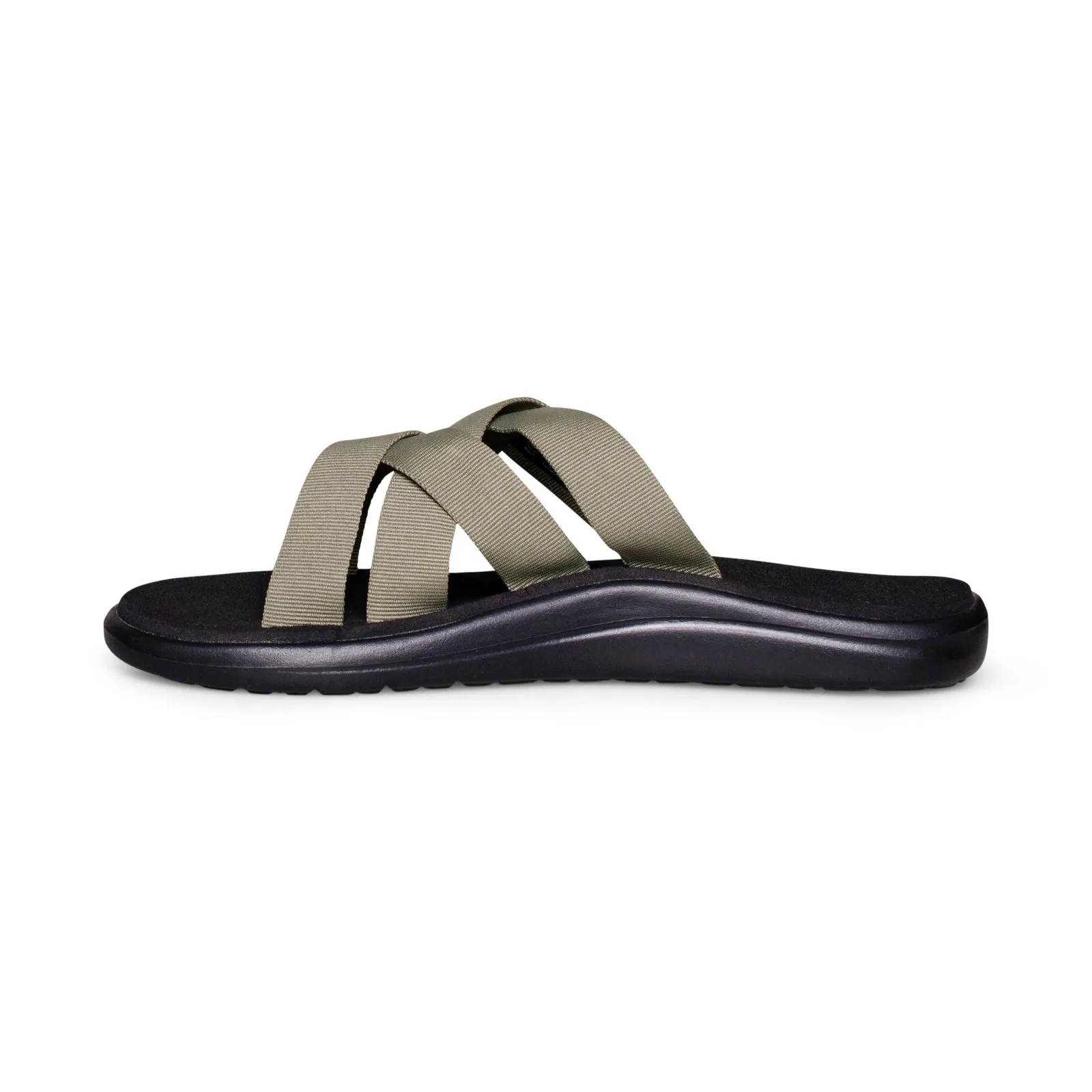 Teva Voya Slide Burnt Olive Flip Flops - Men's