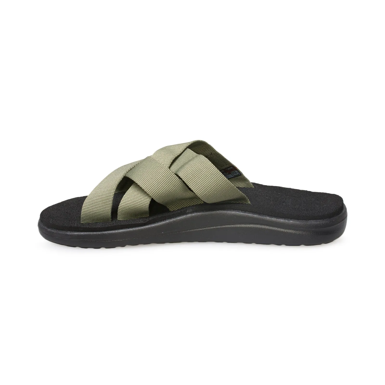 Teva Voya Slide Burnt Olive Flip Flops - Men's
