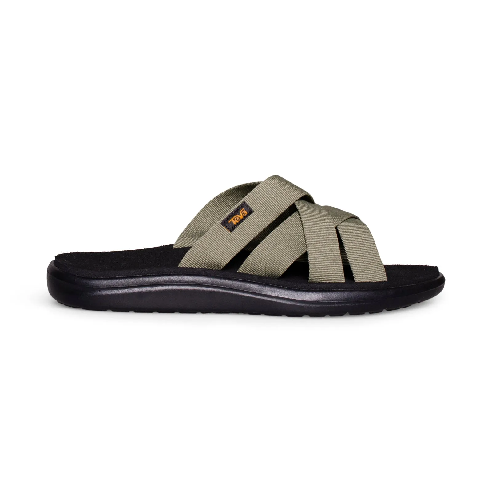 Teva Voya Slide Burnt Olive Flip Flops - Men's