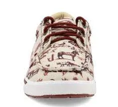 TWISTED X KIDS YOUTH KICKS (MAROON/IVORY)