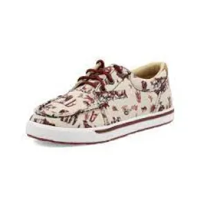 TWISTED X KIDS YOUTH KICKS (MAROON/IVORY)