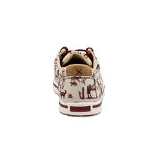 TWISTED X KIDS YOUTH KICKS (MAROON/IVORY)