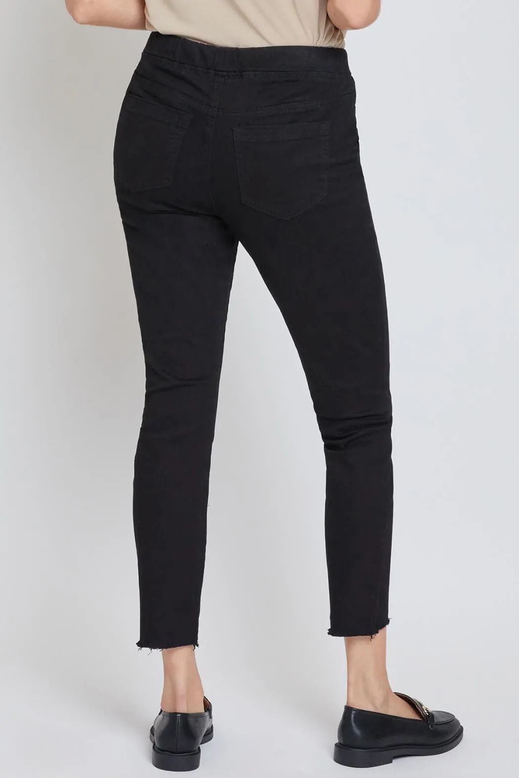 Women's Pull On Pants With Dog Bite Hem
